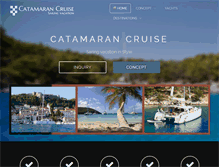 Tablet Screenshot of catamaran-cruise.com